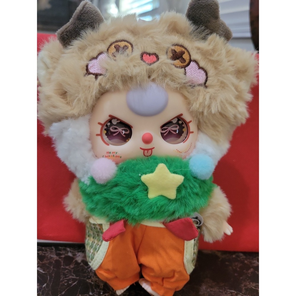 Baby Three Christmas Carnival Santa Kitten Character Plush Toy NEW in Box .